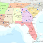 Southeastern Us Political Map  Freeworldmaps | Map Of Southeast USA With States And Cities
