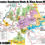 Southern Utah & Zion Area Map | Utah State & National Parks Guide | Map Of National Parks In Southwest Usa