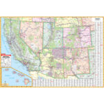 Southwest United States Regional Wall Mapkappa   The Map Shop | Map Of Southwest States USA