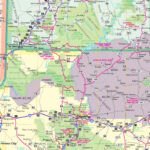 Southwest United States Regional Wall Mapkappa   The Map Shop | Road Map Of Southwest Usa