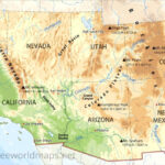Southwestern Us Physical Map | Map Of Southwest USA States