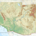 Southwestern Us Physical Map | Topographic Map Of Southwest Usa