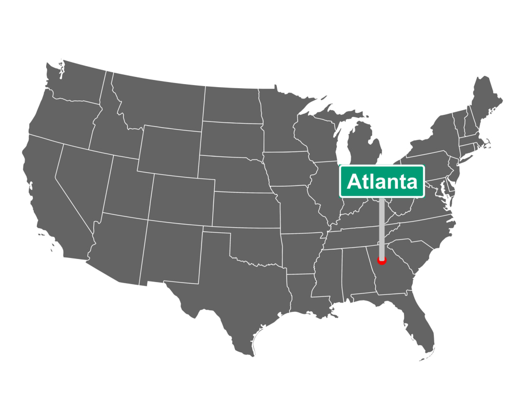 Standortanalyse Atlanta - Hörtkorn Finanzen Heilbronn | Location Of Atlanta In Usa Map