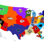 States All Nfl Teams On Map Map Of Nfl Teamsstate | Map Of USA With Nfl Teams
