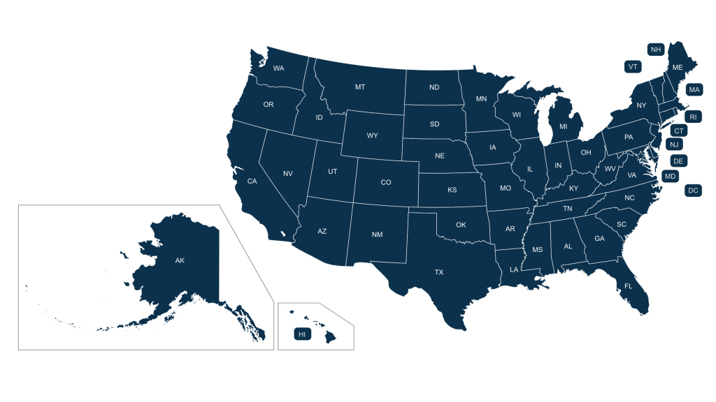 Statestate Map - United States Department Of State | Map Of Usa With State Lines