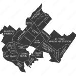 Stock Vektorgrafik „Irvine California City Map Usa Labelled Black | Map Of Irvine California Usa