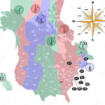 Stock Vektorgrafik „Usa Canada Map Time Zone.“ | Adobe Stock | Map Of Time Zones In Usa And Canada