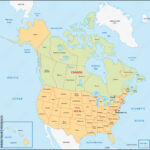Stock Vektorgrafik „Usa Canada Physical Map“ | Adobe Stock | Geographical Map Of USA And Canada