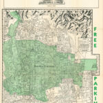 Street Map Of The City Of Pasadena California And Vicinity | Map Of Pasadena California Usa