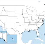 Stumme Karte Usa – Umrisskarte Der Usa [Pdf] | Blank Map Of USA Pdf