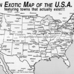 T.o.p On X: ""An Exotic Map Of The U.s.a Featuring Towns That | Exotic Map Of The USA