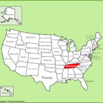 Tennessee Location On The U.s. Map   Ontheworldmap | Tennessee On Map Of USA