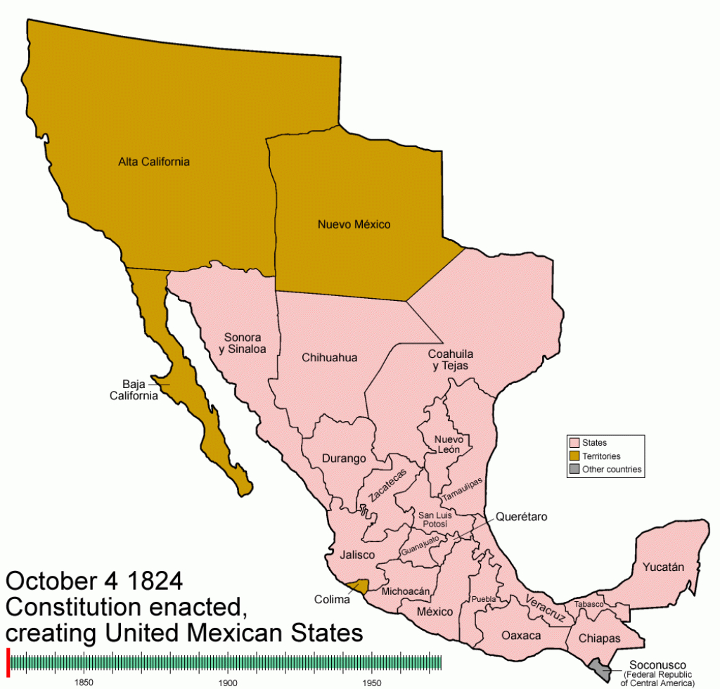 Territorial Evolution Of Mexico - Wikipedia | Map of Mexico Before USA