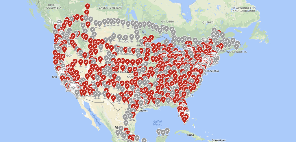 Tesla Updates Supercharger Network With New Upcoming Stations | Map Of Tesla Superchargers Usa