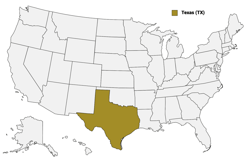 Texas Counties Map | Mappr | Texas On The Map Of Usa