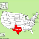 Texas Location On The U.s. Map   Ontheworldmap | Map Of Texas USA