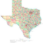 Texas Printable Map | Map Of Texas USA Printable