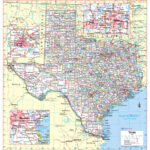 Texas State Wall Map Large Print Poster | Detailed Map Of Texas USA