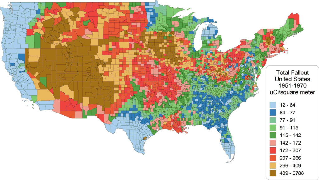 The Fallout Never Ended - Bulletin Of The Atomic Scientists | Nuclear Fallout Map Of Usa