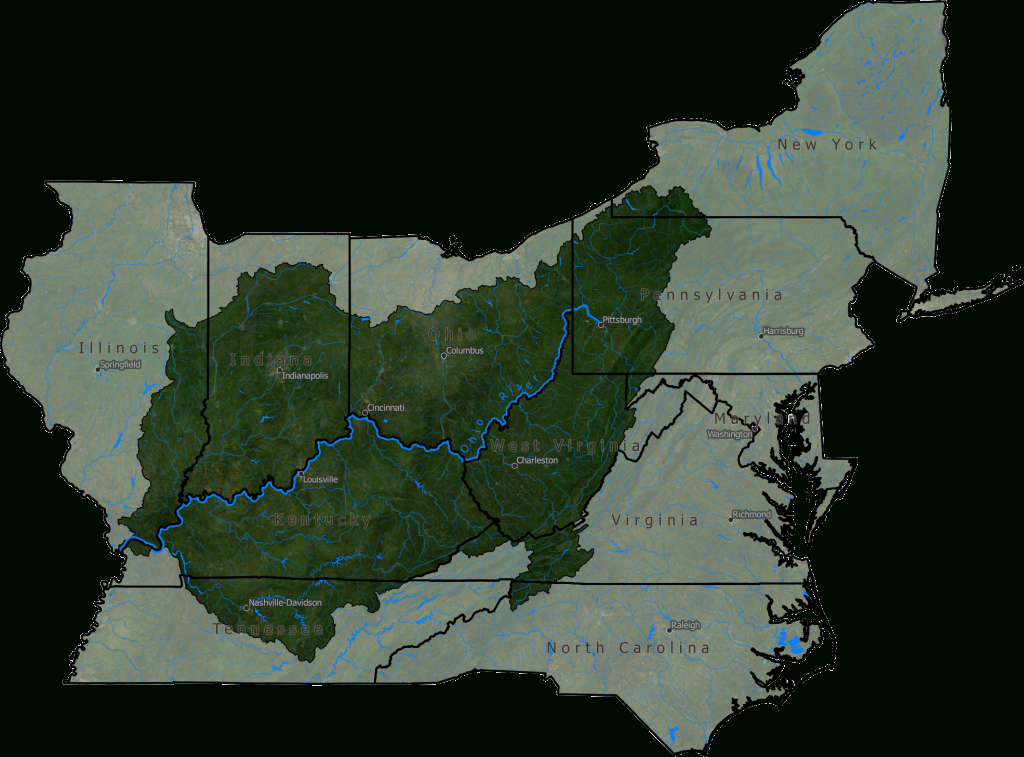 The Ohio River (U.s. National Park Service) | Map of USA Ohio River
