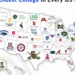 The Oldest College In Every Us State (Map) — Erudera | Map Of USA With Universities