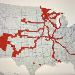 This Is A Map Of All Usa Counties I'Ve Been To. Guess Which Two | Map Of USA Where I&#039;ve Been