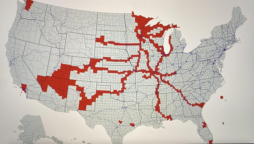 This Is A Map Of All Usa Counties I&amp;#039;Ve Been To. Guess Which Two | Map of USA Where I&amp;amp;#039;ve Been