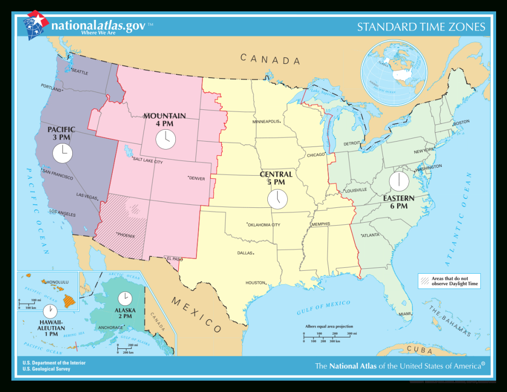 Time In The United States - Wikipedia | Map of Central Time Zone USA