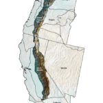 Topography Of The Cascade Sierra Mountains — Earth@Home | Cascade Mountains On Map Of Usa