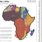 True Size Of Africa – Flowingdata | Map Of Africa And USA