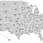 U.s. Area Code Map : Usa | Map Of Usa With Numbers
