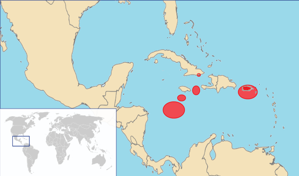 U.s. Caribbean Region - Wikipedia | Map Of Usa And Caribbean Islands