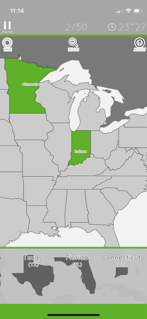 U.s. Map Puzzle -Digital Gene- | Map of USA Puzzle Game