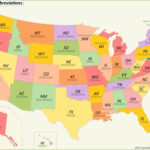 U.s. State Abbreviations Map   Ontheworldmap | Map Of USA Abbreviated Printable
