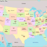 U.s. States And Capitals Map   Ontheworldmap | Map Of States In USA And Capitals