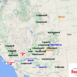 Übersichtskarte Usa Southwest | Map Of Southwest Usa With National Parks