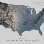 United State Of America'S Mountains Map. : R/Mapporn | Map Of USA With Mountain Ranges