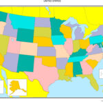 United States Blank Map | Color In Map Of Usa