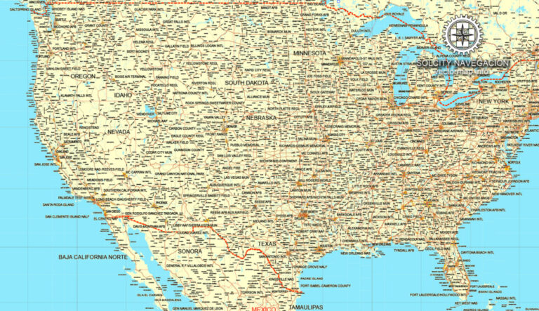 Highway Map Of Canada And USA - Printable US Maps