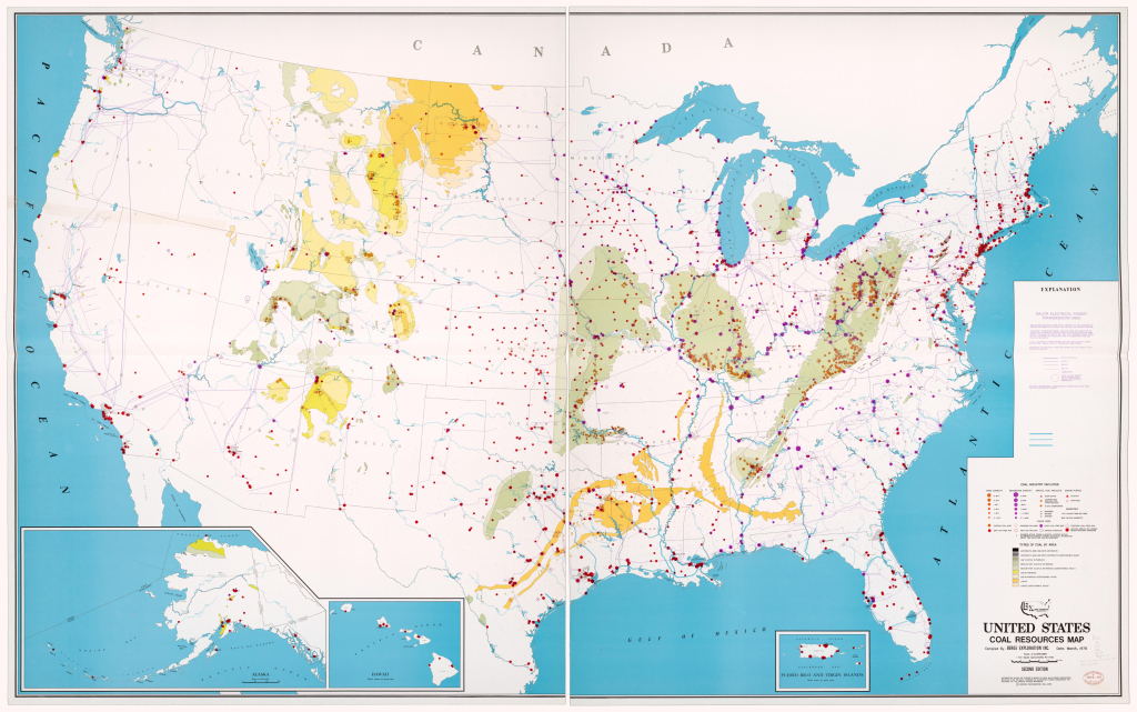 United States Coal Resources Map - Copy 2 | Library Of Congress | Map Of Coal Mines In Usa