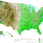 United States Contour Map | Labeled Topographic Map Of Usa