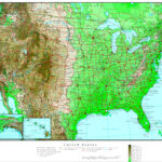 United States Elevation Map | Labeled Topographic Map Of Usa