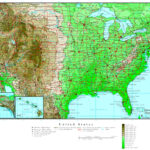 United States Elevation Map | Sea Level Map Of USA