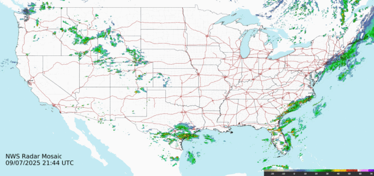 Weather Radar Map of USA