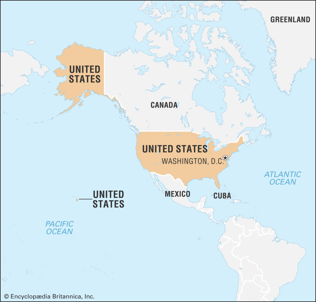 United States | History, Map, Flag, &amp;amp; Population | Britannica | Usa On Map Of The World