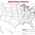 United States Map Enlarged: Fill In The Blankmack Henrikson | Tpt | Fill In The Blank Map Of USA