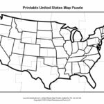 United States Map Puzzle   Tim'S Printables | Map Of Usa Blank To Fill In Printable