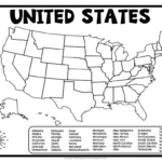 United States Map Quiz & Worksheet  Usa Map Test W/ Practice Sheet | Fill In The Blank Map Of Usa