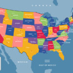 United States Of America Map With State Capital And City Names | Map Of The Usa States With Cities