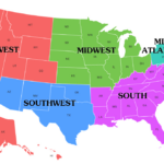 United States Region Maps   Fla Shop | Map Of USA With North South East West